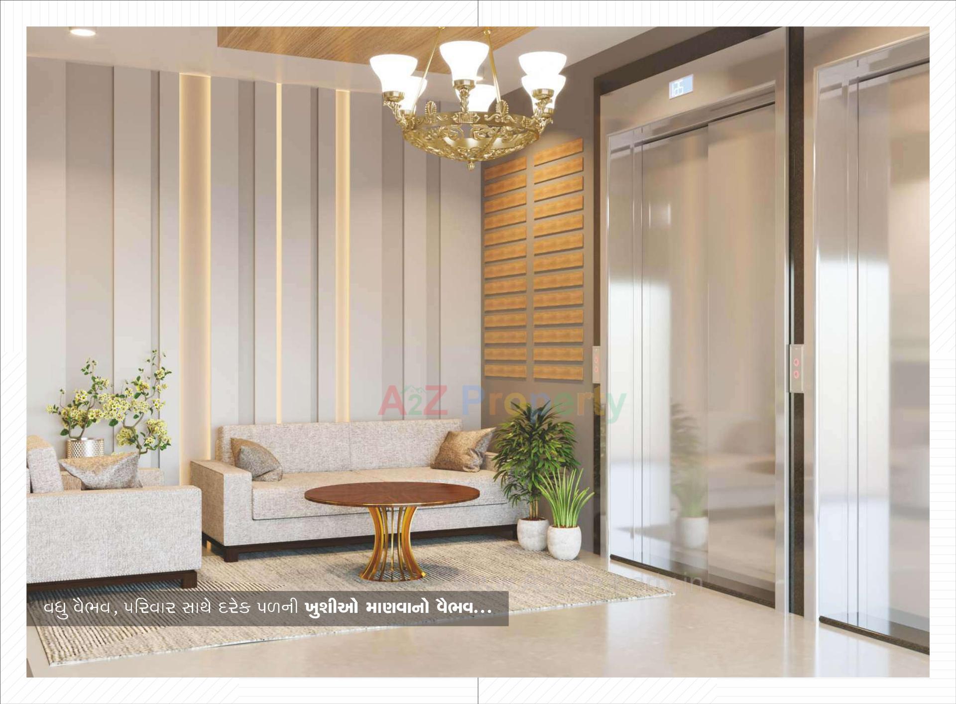 3D Elevation of real estate project Shivalik Sky located at Pethapur, Gandhinagar, Gujarat