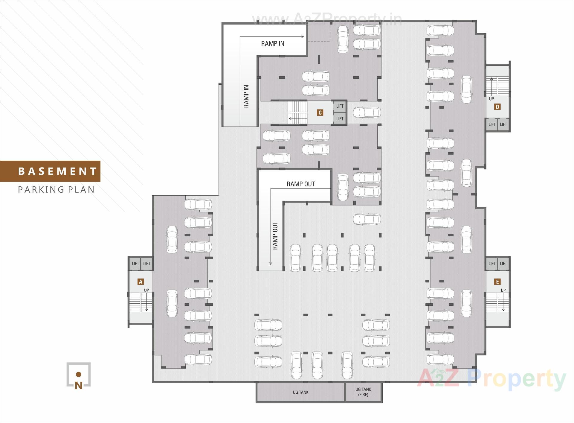 Layout of real estate project Shivalik Sky located at Pethapur, Gandhinagar, Gujarat