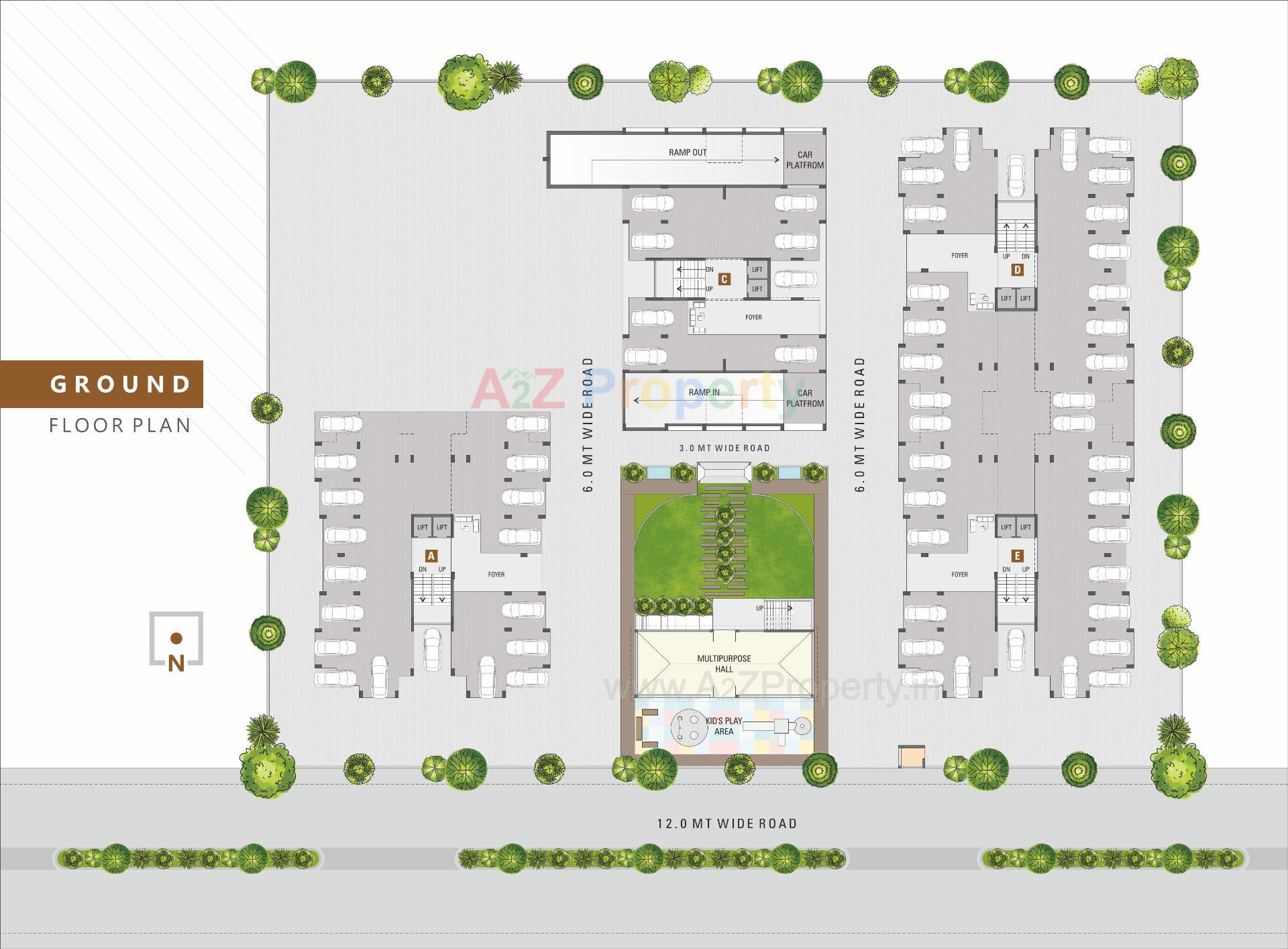 Layout of real estate project Shivalik Sky located at Pethapur, Gandhinagar, Gujarat