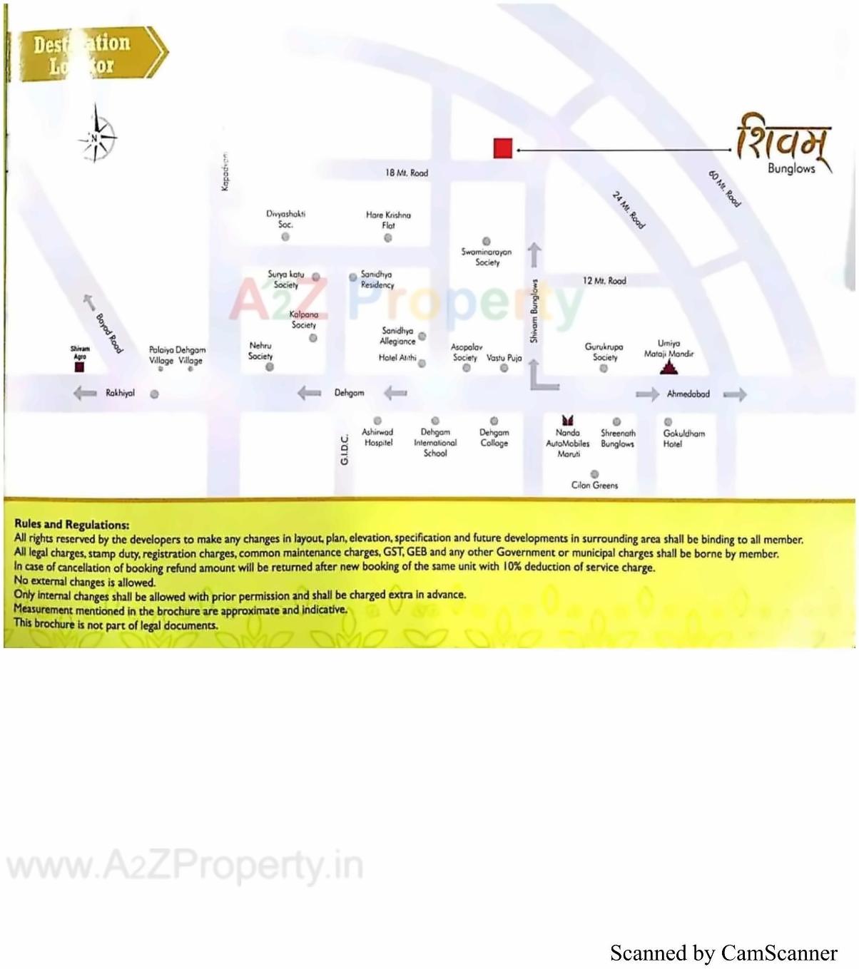  of real estate project Shivam Bunglows located at Dehgam, Gandhinagar, Gujarat