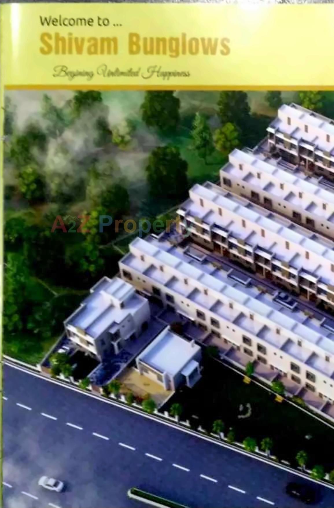 3D Elevation of real estate project Shivam Bunglows located at Dehgam, Gandhinagar, Gujarat