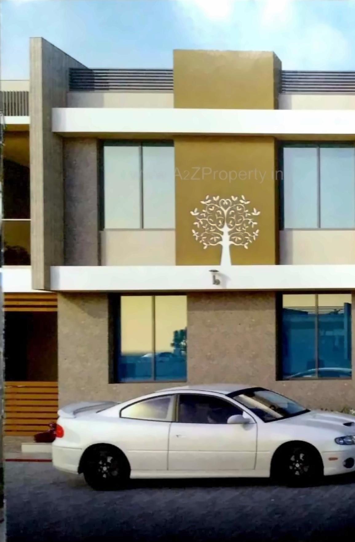 3D Elevation of real estate project Shivam Bunglows located at Dehgam, Gandhinagar, Gujarat