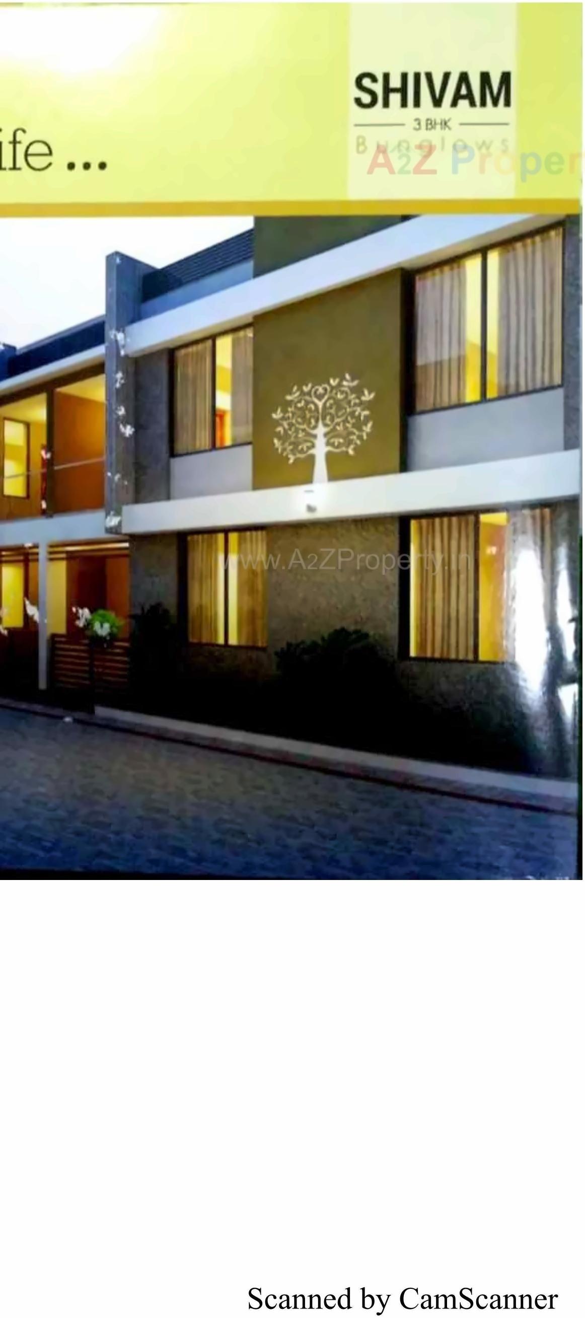 3D Elevation of real estate project Shivam Bunglows located at Dehgam, Gandhinagar, Gujarat