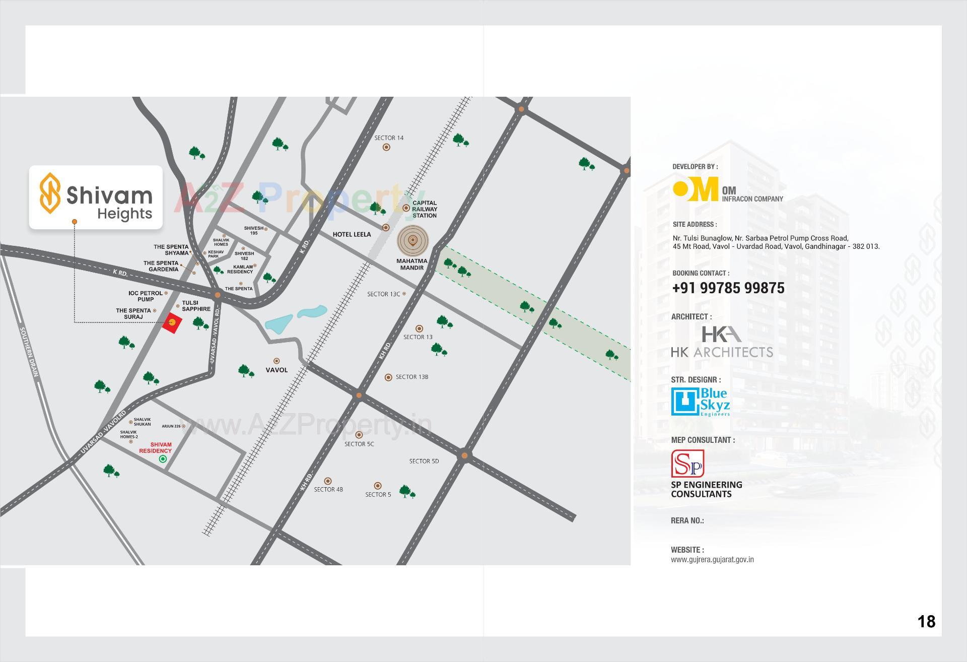  of real estate project Shivam Heights located at Vavol, Gandhinagar, Gujarat