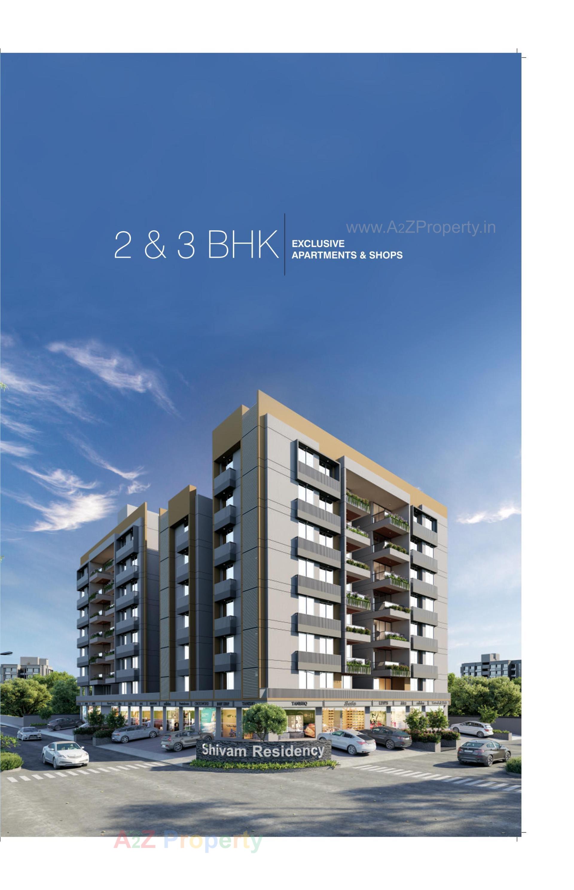 3D Elevation of real estate project Shivam Residency located at Vavol, Gandhinagar, Gujarat