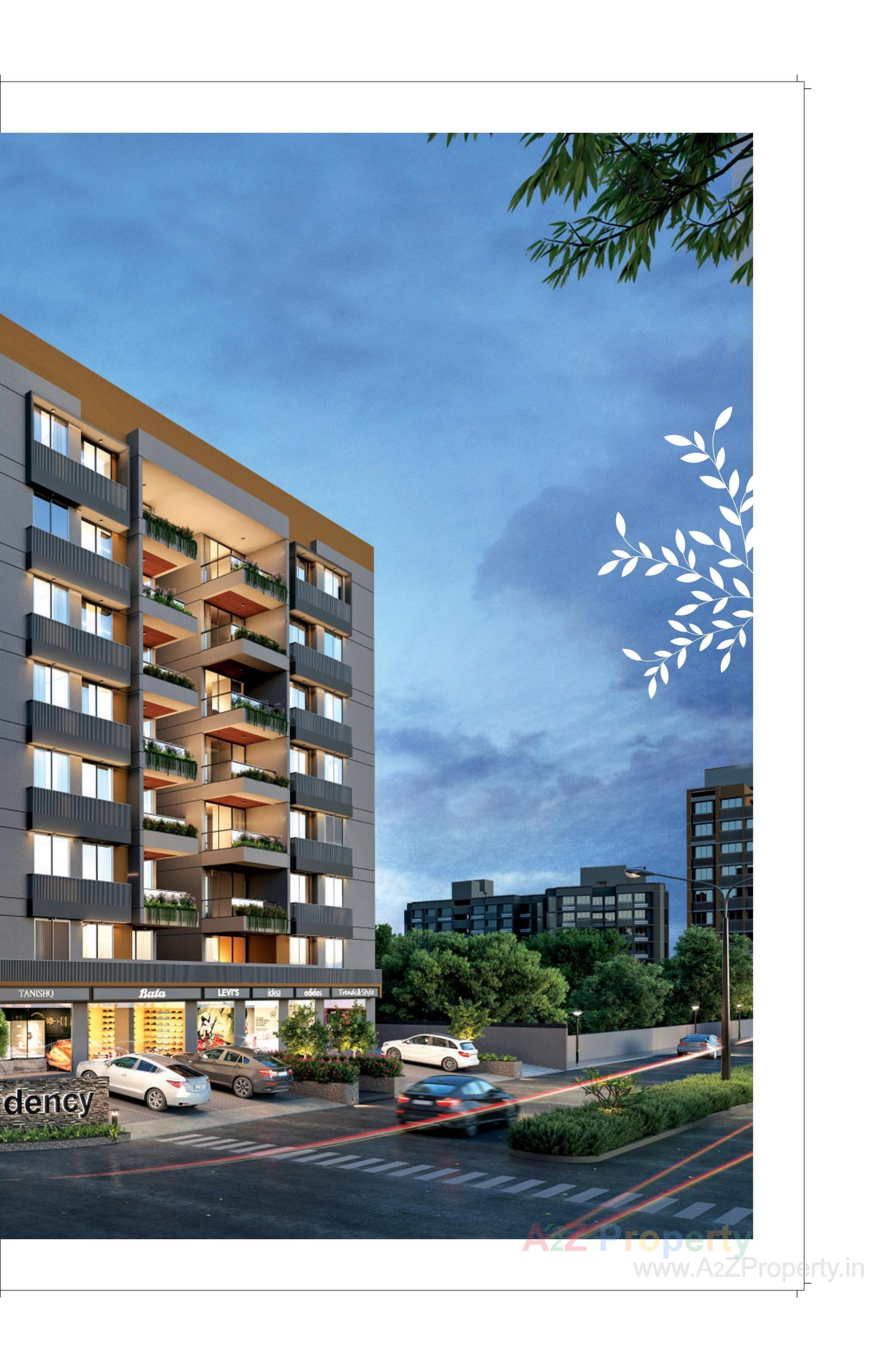 3D Elevation of real estate project Shivam Residency located at Vavol, Gandhinagar, Gujarat