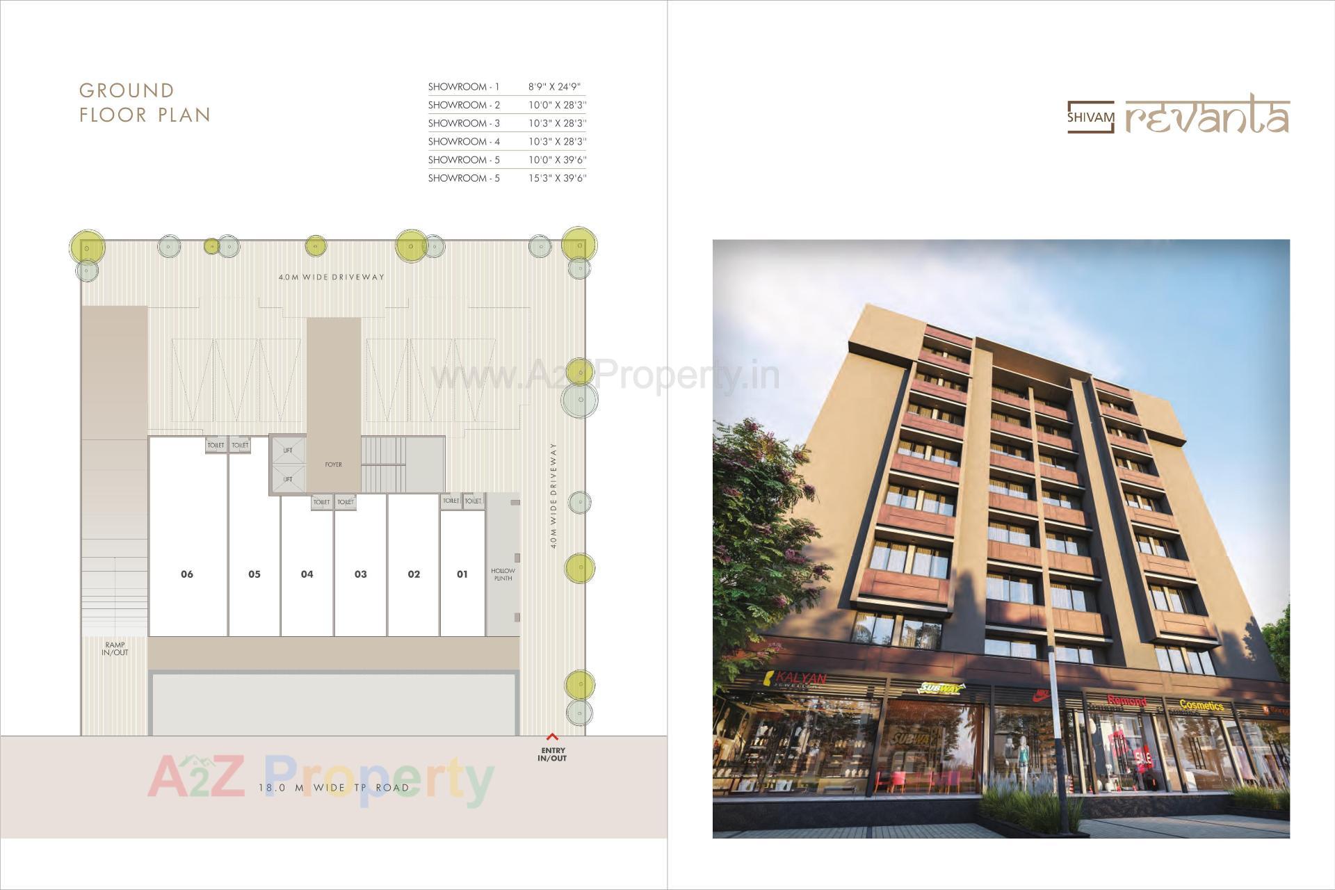 Layout of real estate project Shivam Revanta located at Zundal, Gandhinagar, Gujarat