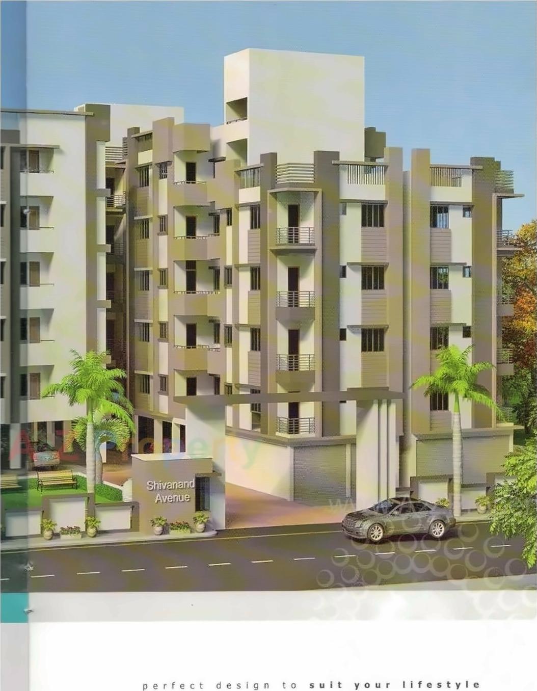 3D Elevation of real estate project Shivanand Avenue located at Kalol, Gandhinagar, Gujarat