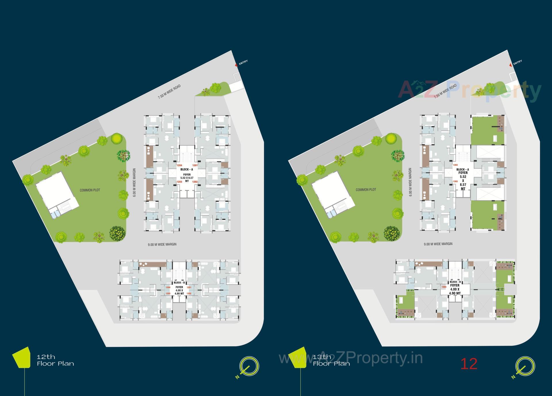 Layout of real estate project Shivanjali Imperia located at Sargasan, Gandhinagar, Gujarat
