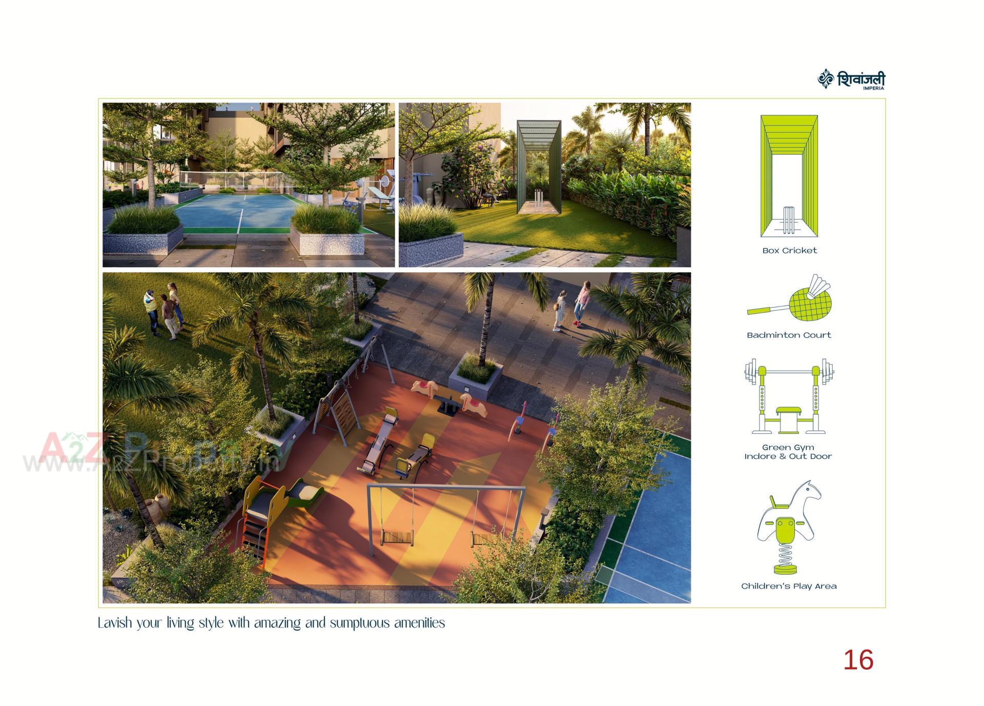 3D Elevation of real estate project Shivanjali Imperia located at Sargasan, Gandhinagar, Gujarat