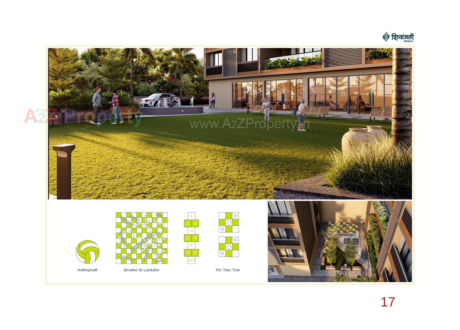 3D Elevation of real estate project Shivanjali Imperia located at Sargasan, Gandhinagar, Gujarat