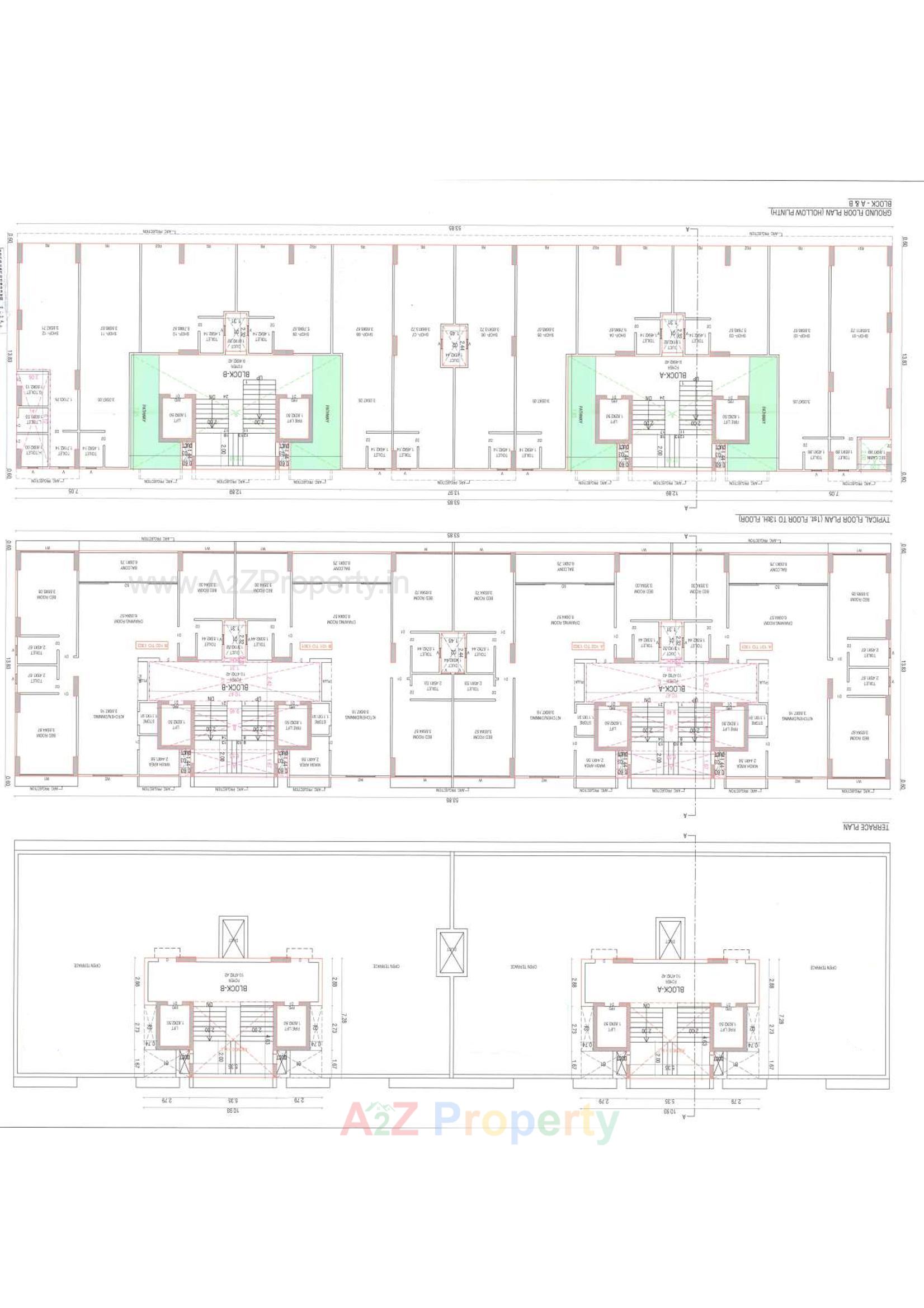 Layout of real estate project Shivanjali Shashwat located at Kudasan, Gandhinagar, Gujarat