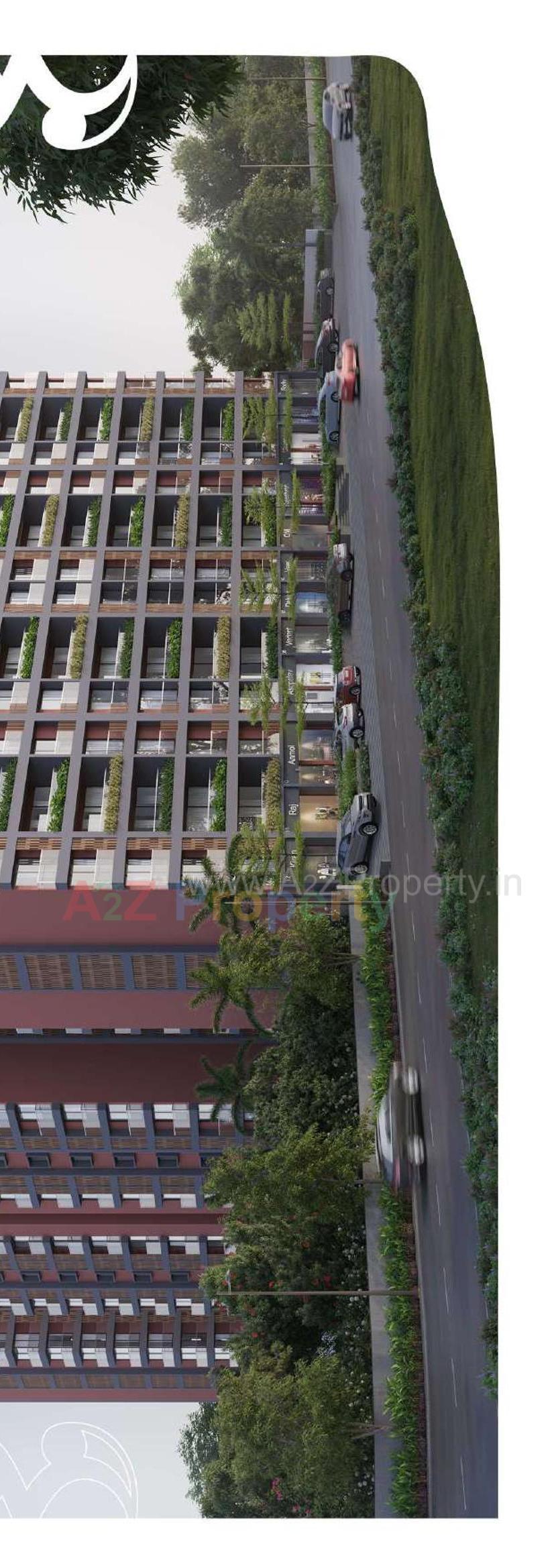 3D Elevation of real estate project Shivanjali Shashwat located at Kudasan, Gandhinagar, Gujarat