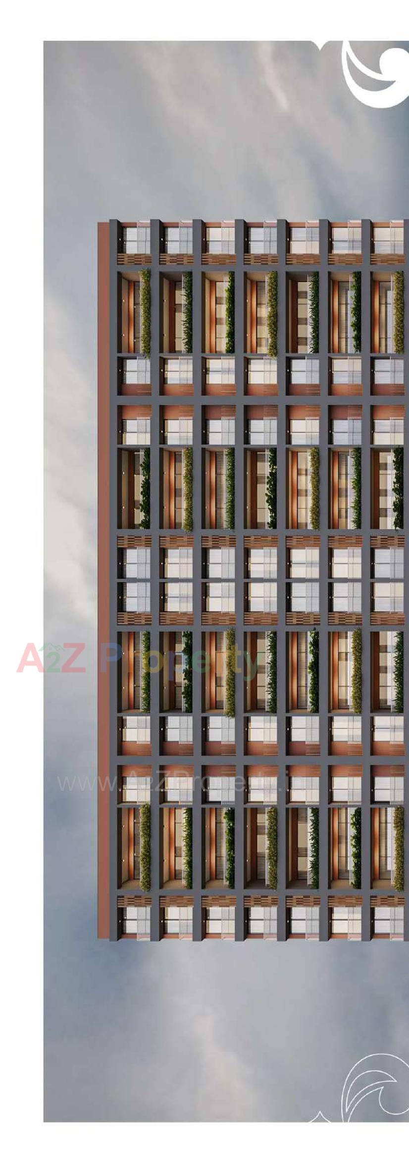 3D Elevation of real estate project Shivanjali Shashwat located at Kudasan, Gandhinagar, Gujarat