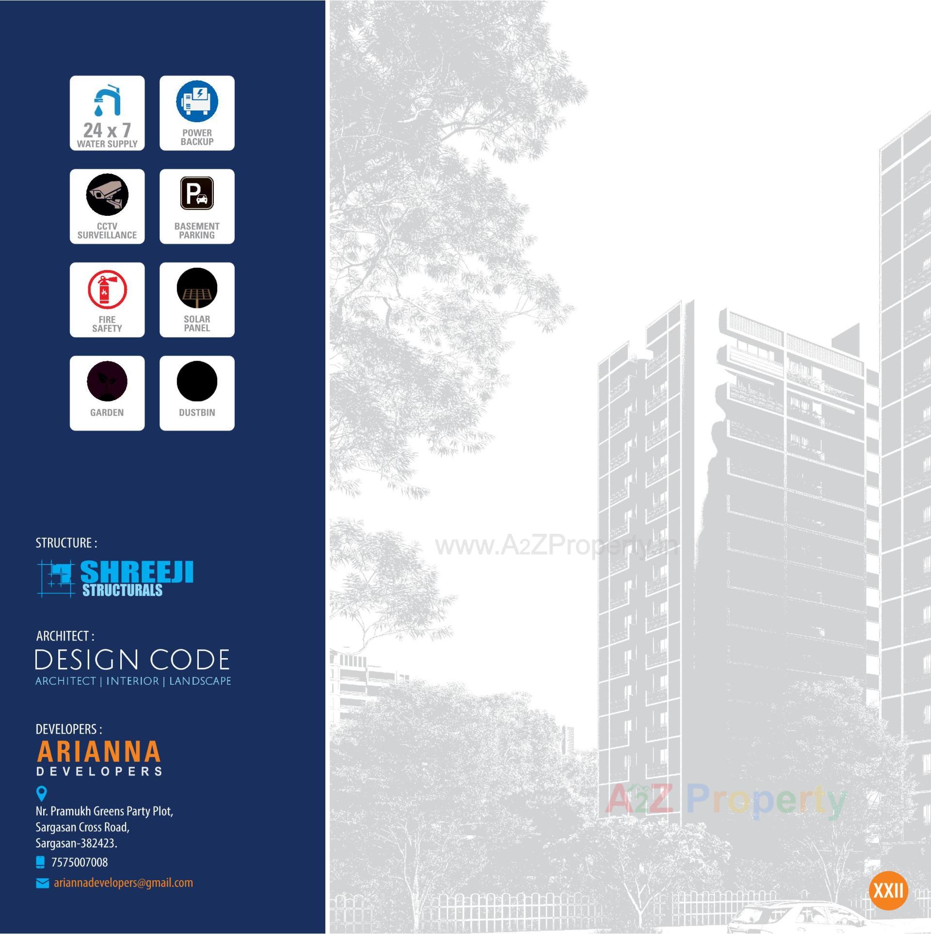  of real estate project Shivansh Arianna located at Vasna-hadmatiya, Gandhinagar, Gujarat