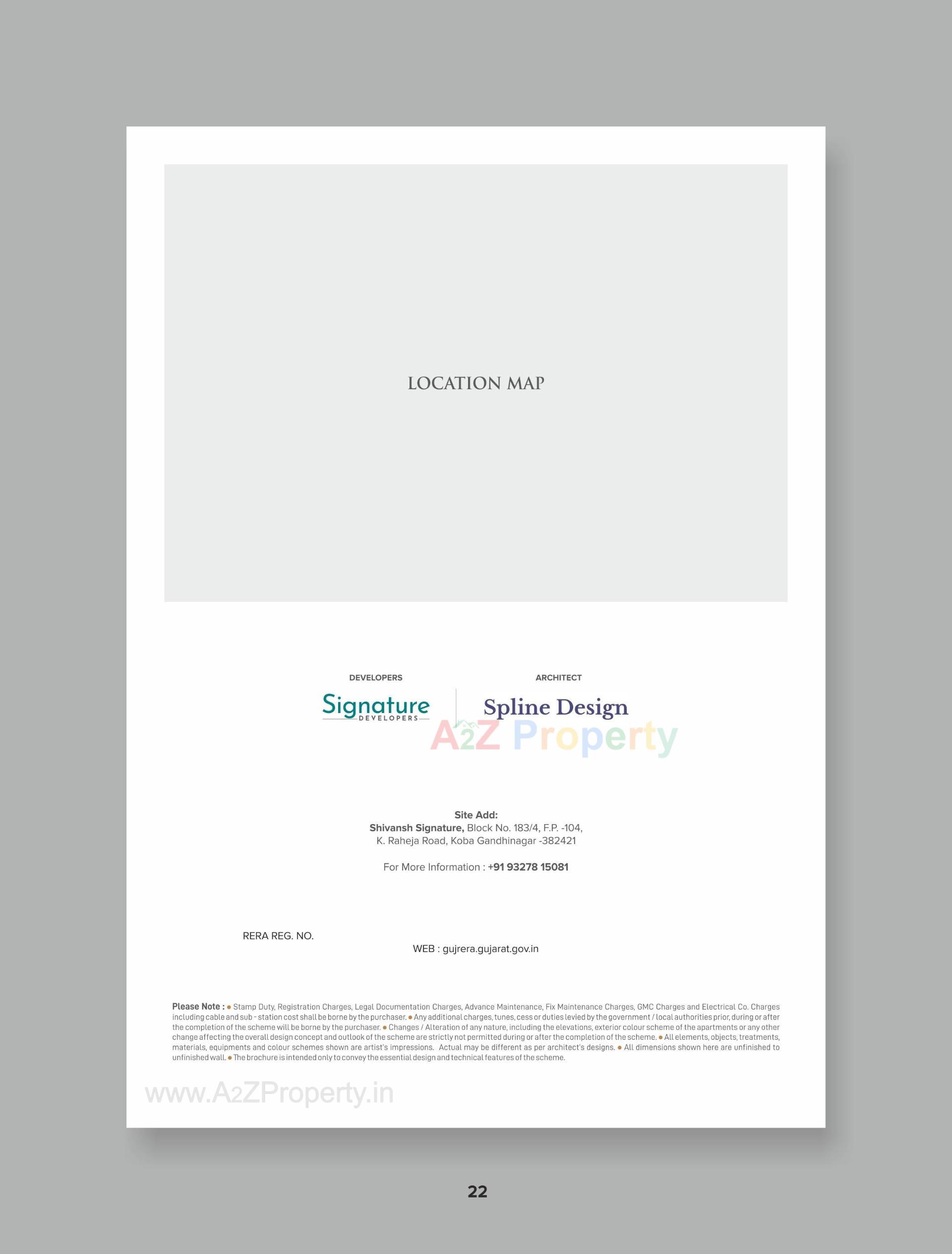  of real estate project Shivansh Signature located at Koba, Gandhinagar, Gujarat