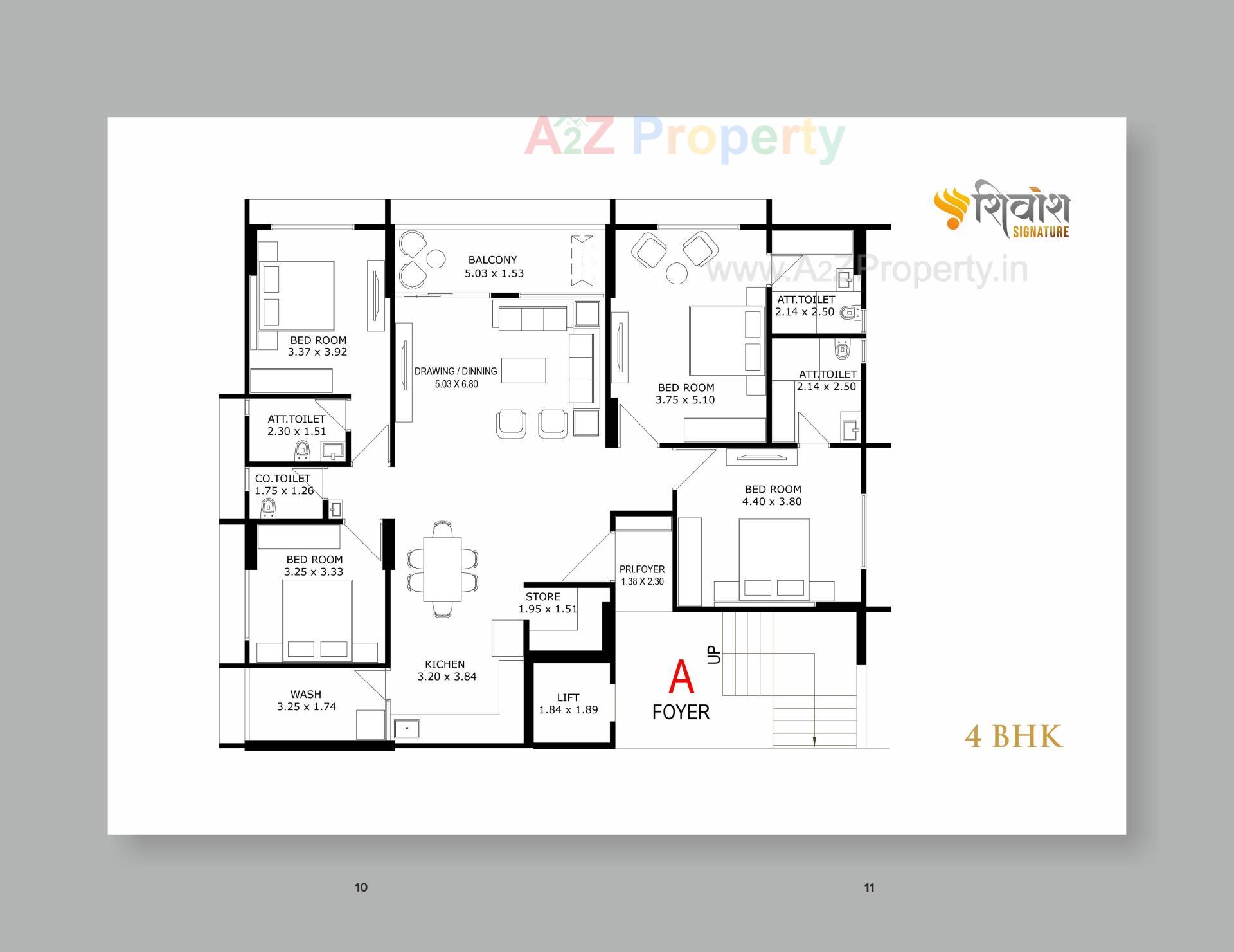 Layout of real estate project Shivansh Signature located at Koba, Gandhinagar, Gujarat