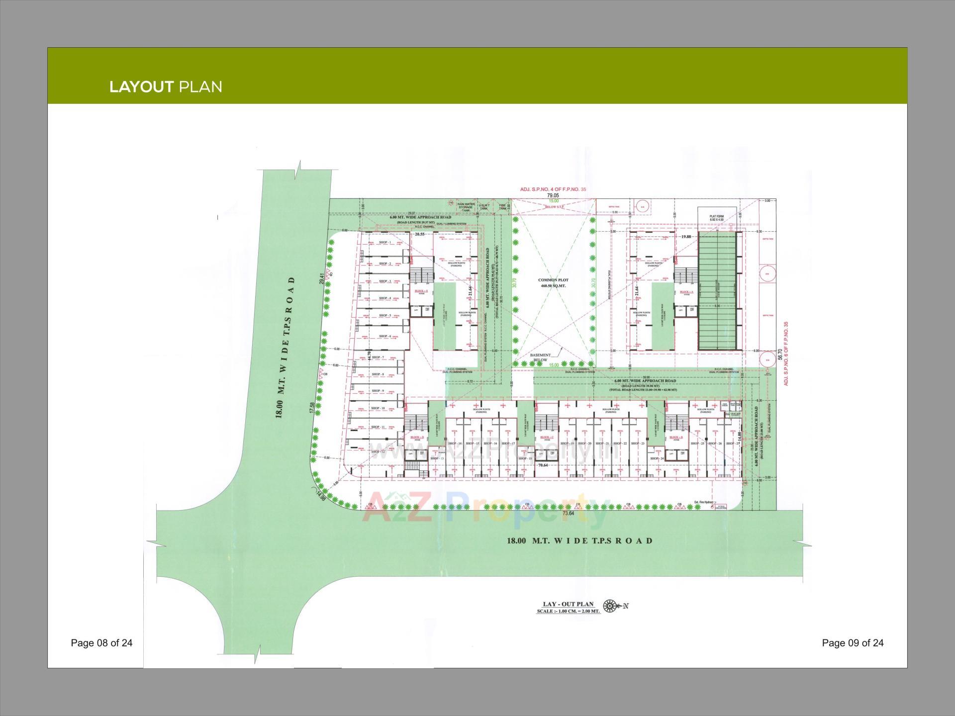 Layout of real estate project Shivansh Skytrack located at Karai, Gandhinagar, Gujarat