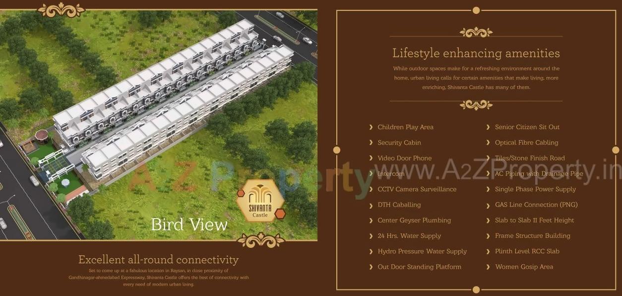  of real estate project Shivanta Castle located at Raisan, Gandhinagar, Gujarat