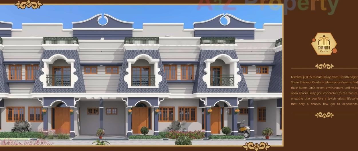 3D Elevation of real estate project Shivanta Castle located at Raisan, Gandhinagar, Gujarat