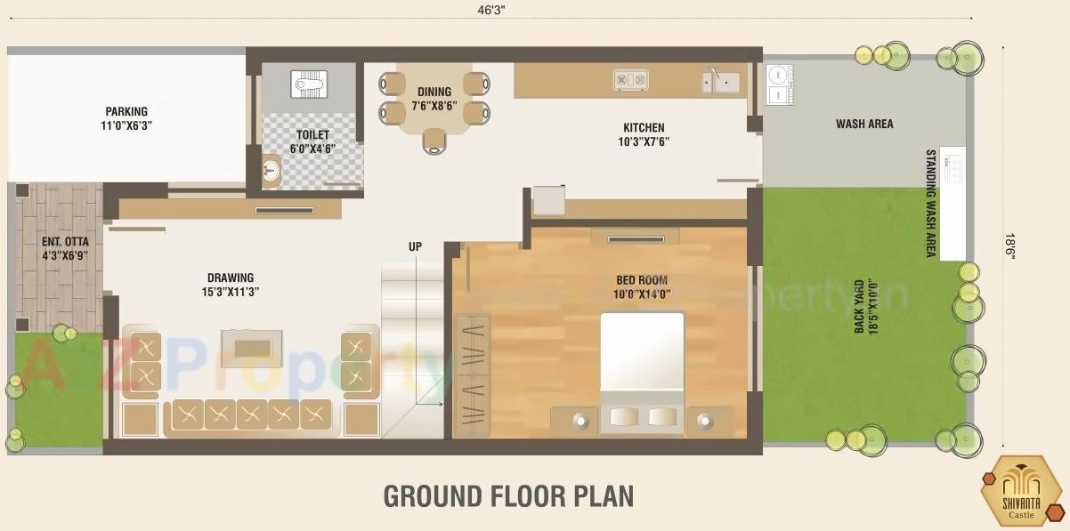Layout of real estate project Shivanta Castle located at Raisan, Gandhinagar, Gujarat