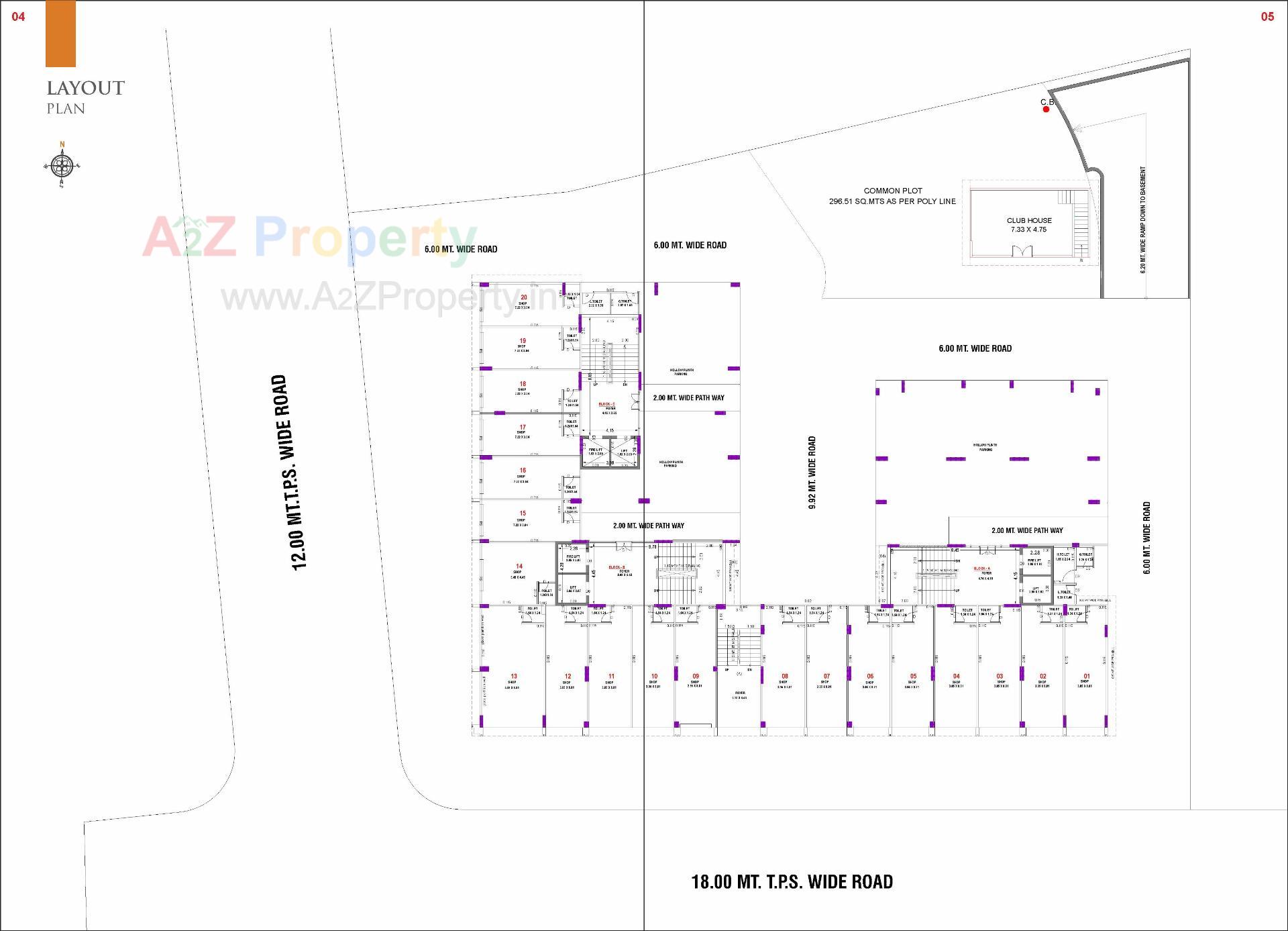 Layout of real estate project Shivanta Heights located at Kalol, Gandhinagar, Gujarat