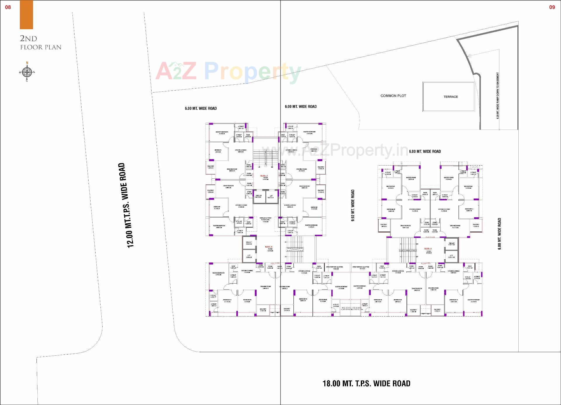 Layout of real estate project Shivanta Heights located at Kalol, Gandhinagar, Gujarat
