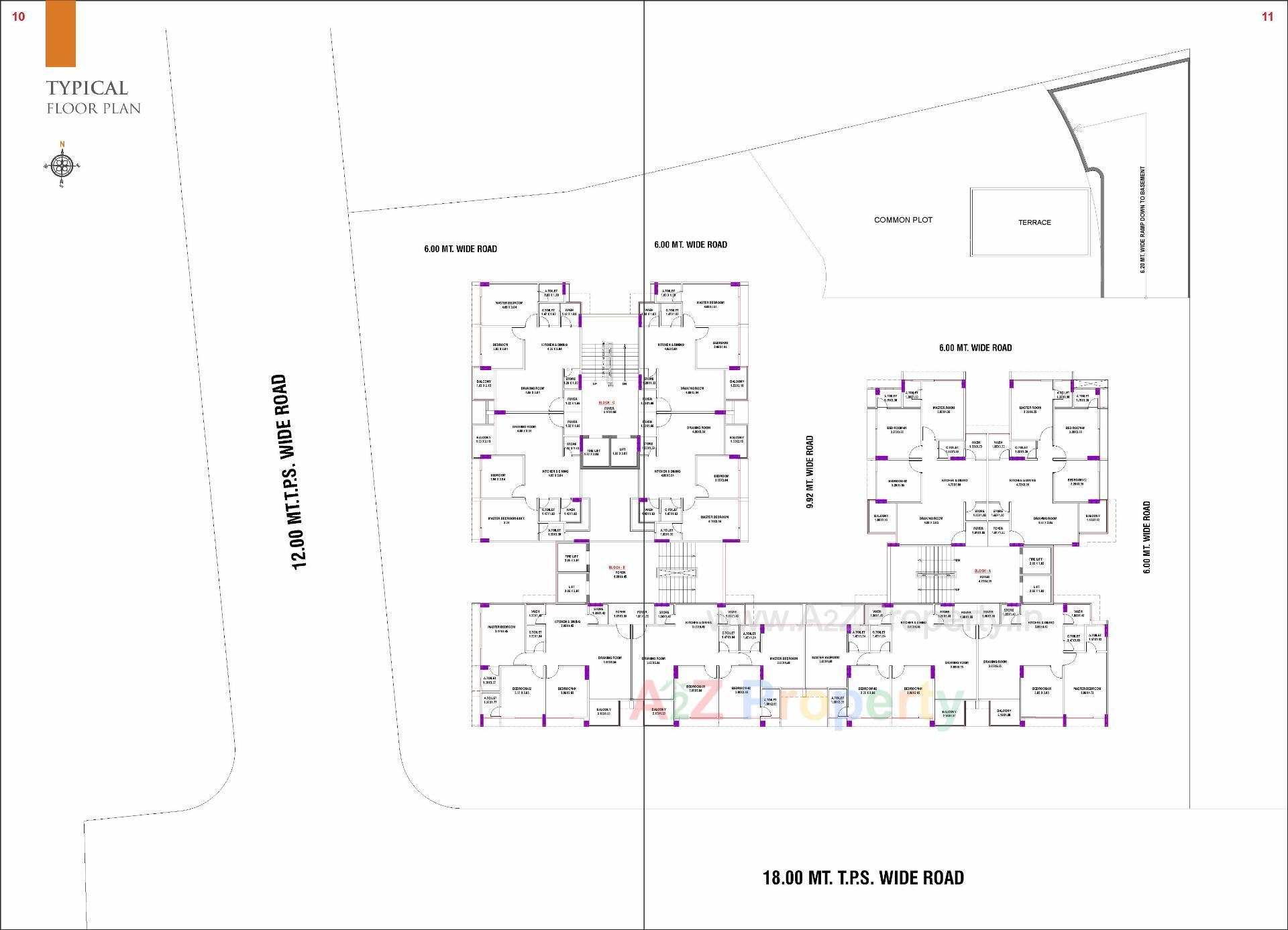 Layout of real estate project Shivanta Heights located at Kalol, Gandhinagar, Gujarat