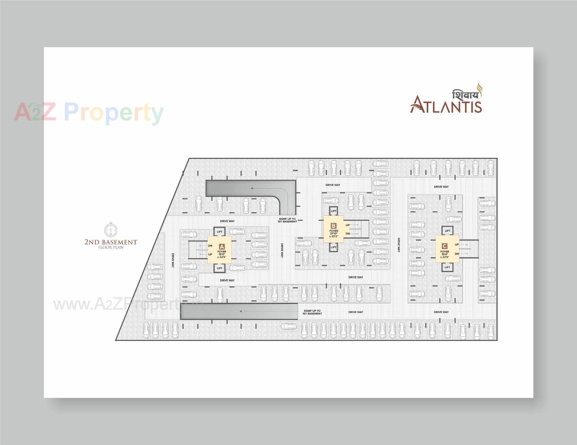Layout of real estate project Shivay Atlantis located at Koba, Gandhinagar, Gujarat