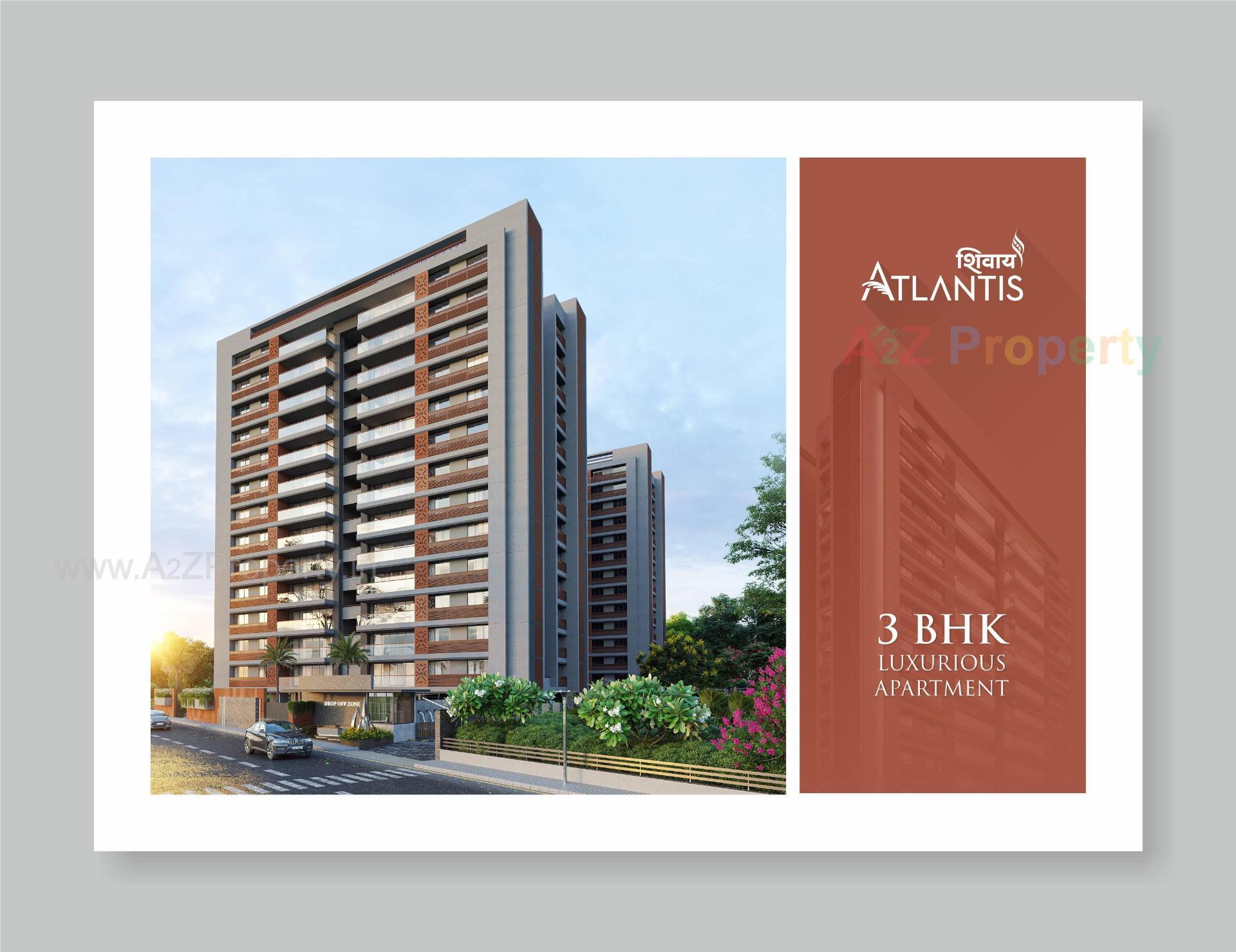 3D Elevation of real estate project Shivay Atlantis located at Koba, Gandhinagar, Gujarat