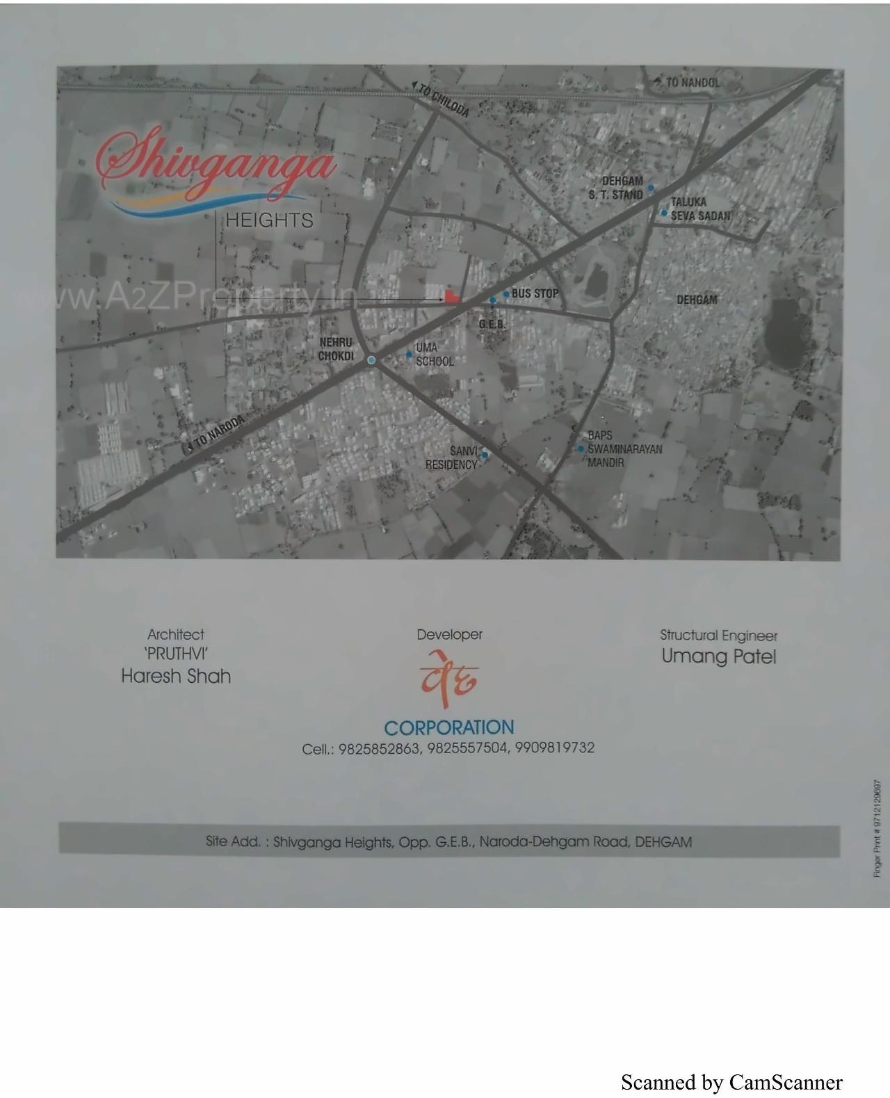 of real estate project Shivganga Heights located at Dehgam, Gandhinagar, Gujarat