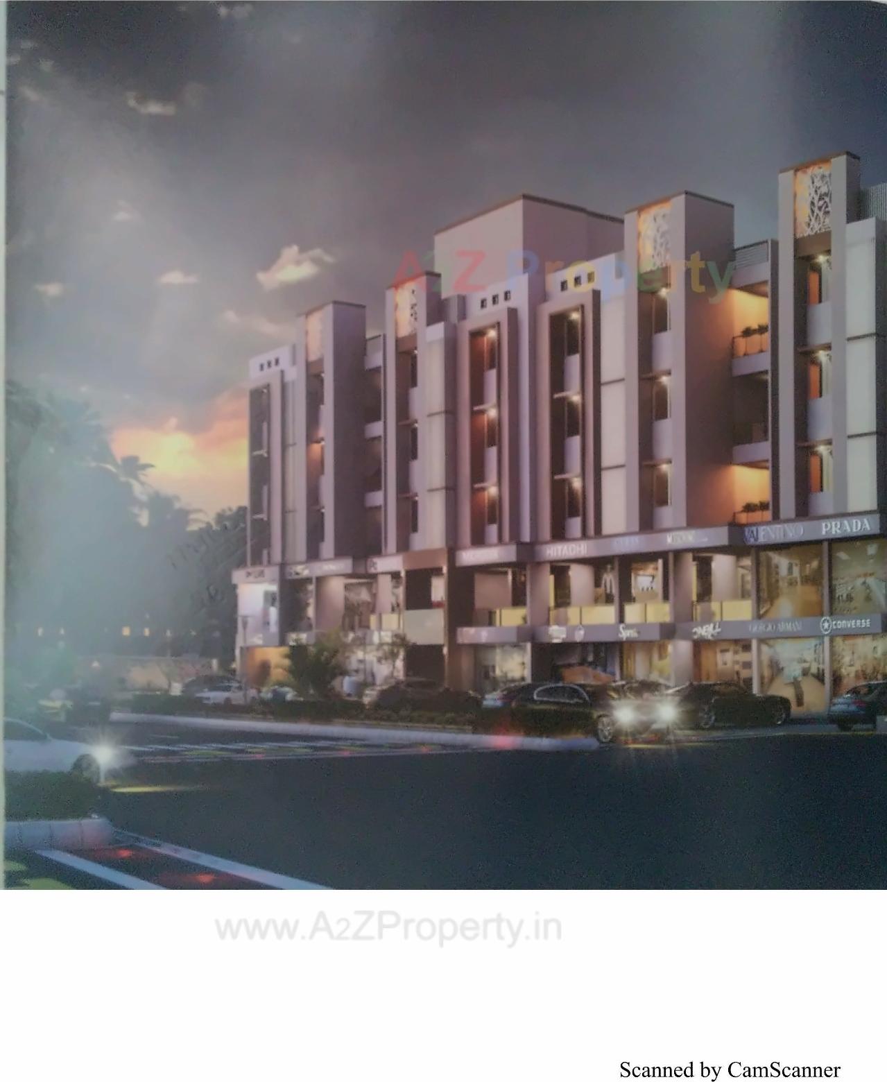 3D Elevation of real estate project Shivganga Heights located at Dehgam, Gandhinagar, Gujarat