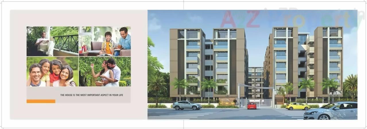 3D Elevation of real estate project Shlok Parisar located at Pethapur, Gandhinagar, Gujarat