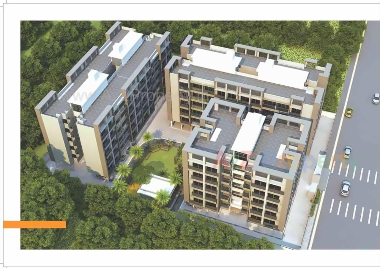 3D Elevation of real estate project Shlok Parisar located at Pethapur, Gandhinagar, Gujarat