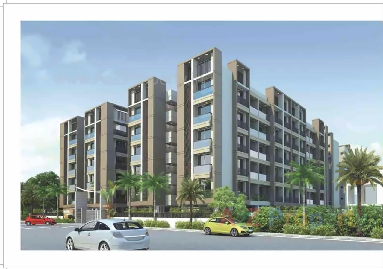 3D Elevation of real estate project Shlok Parisar located at Pethapur, Gandhinagar, Gujarat