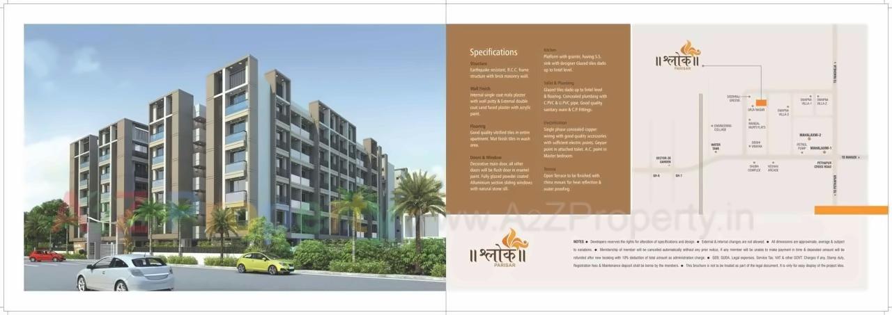  of real estate project Shlok Parisar located at Pethapur, Gandhinagar, Gujarat