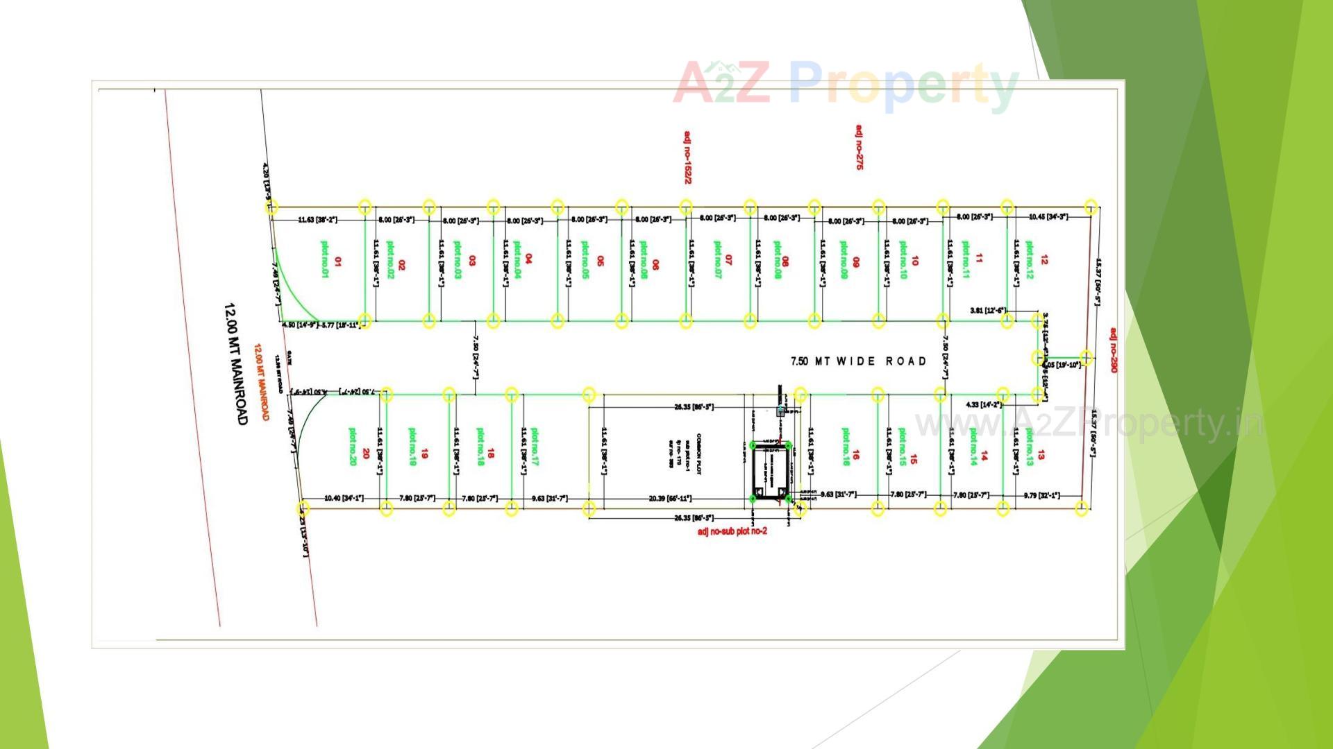 Layout of real estate project Shlok Residency located at Pethapuar, Gandhinagar, Gujarat