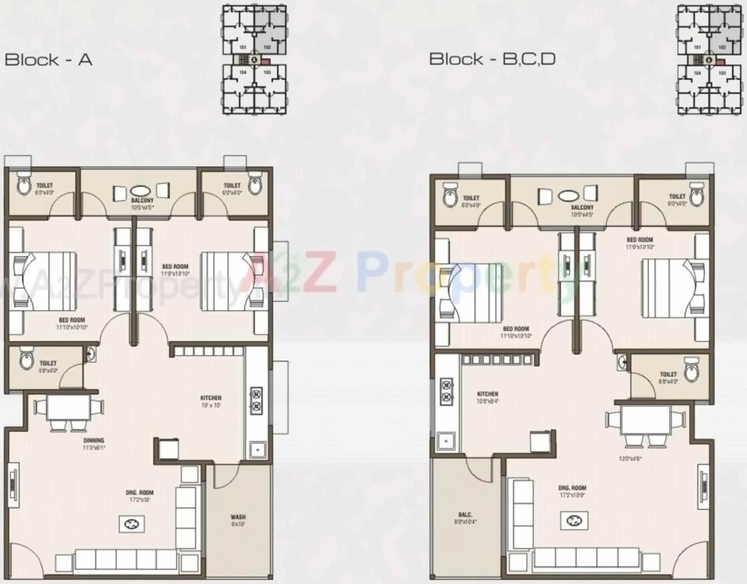 Layout of real estate project Shranam Greens Appartment located at Kalol, Gandhinagar, Gujarat