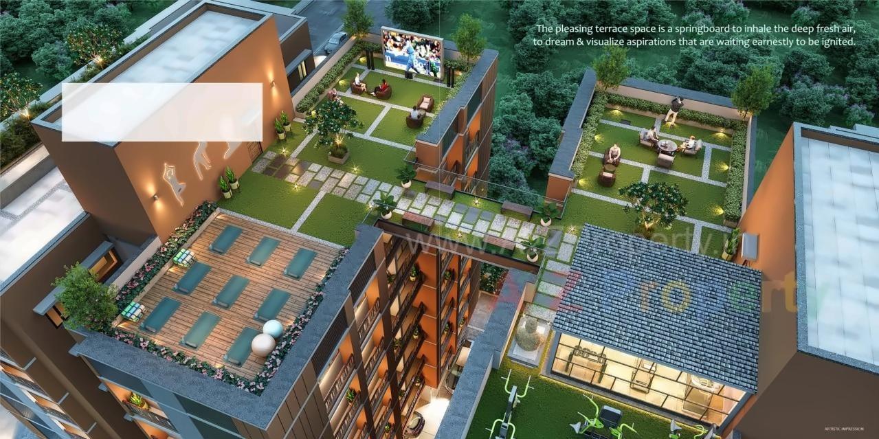 3D Elevation of real estate project Shree Anusthan located at Khoraj, Gandhinagar, Gujarat