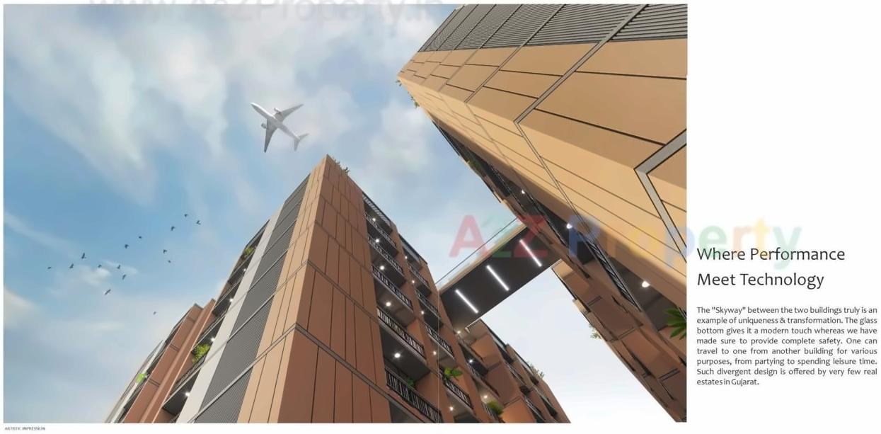 3D Elevation of real estate project Shree Anusthan located at Khoraj, Gandhinagar, Gujarat