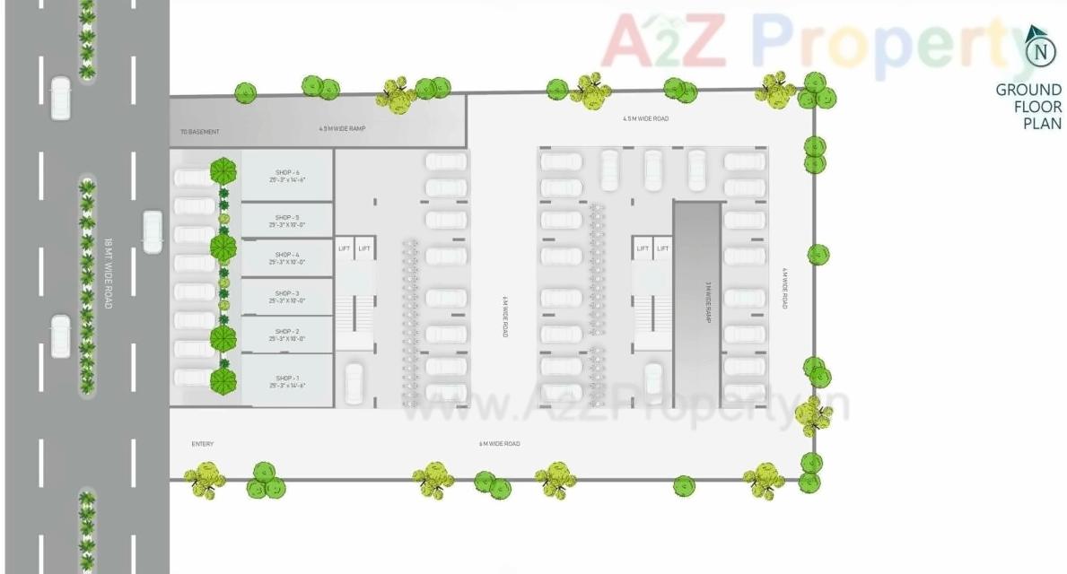 Layout of real estate project Shree Anusthan located at Khoraj, Gandhinagar, Gujarat
