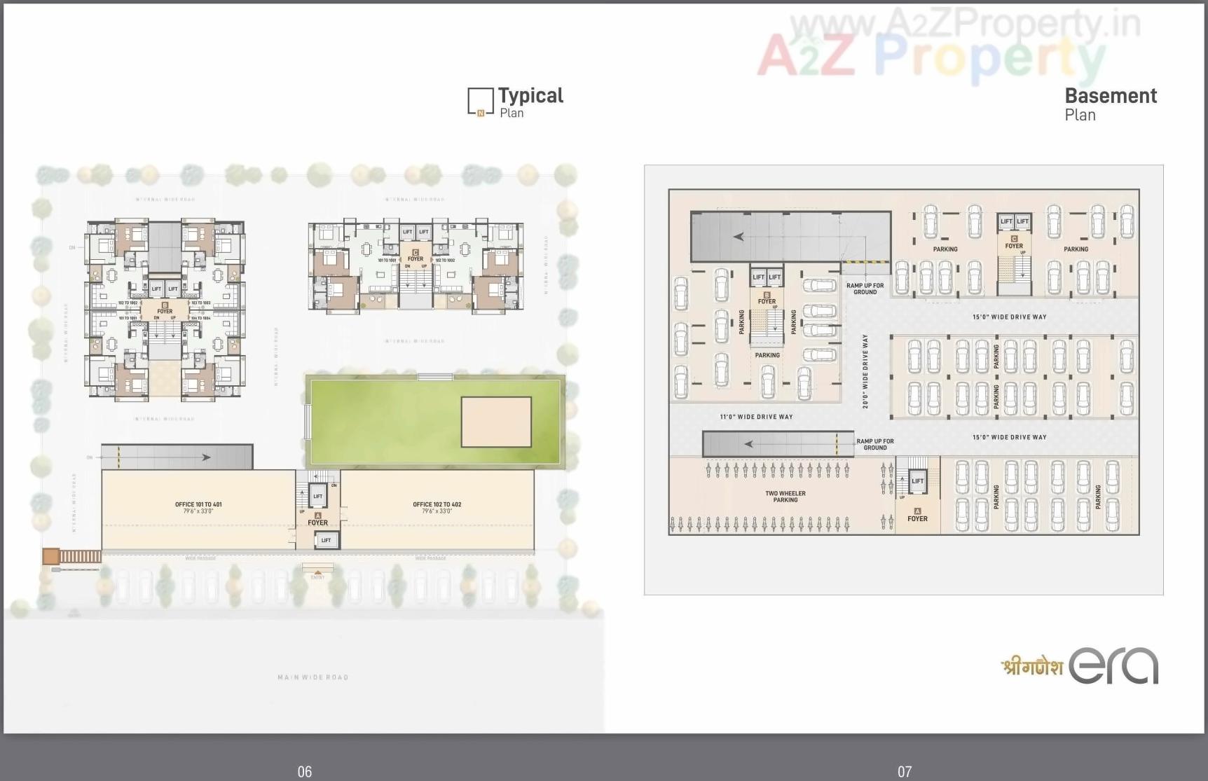 Layout of real estate project Shree Ganesh Era located at Sargasan, Gandhinagar, Gujarat