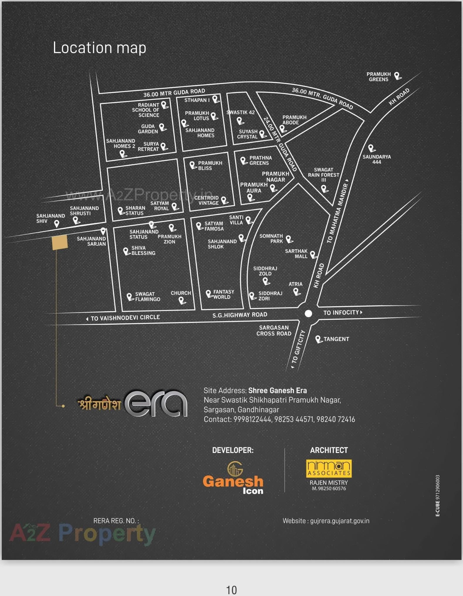  of real estate project Shree Ganesh Era located at Sargasan, Gandhinagar, Gujarat