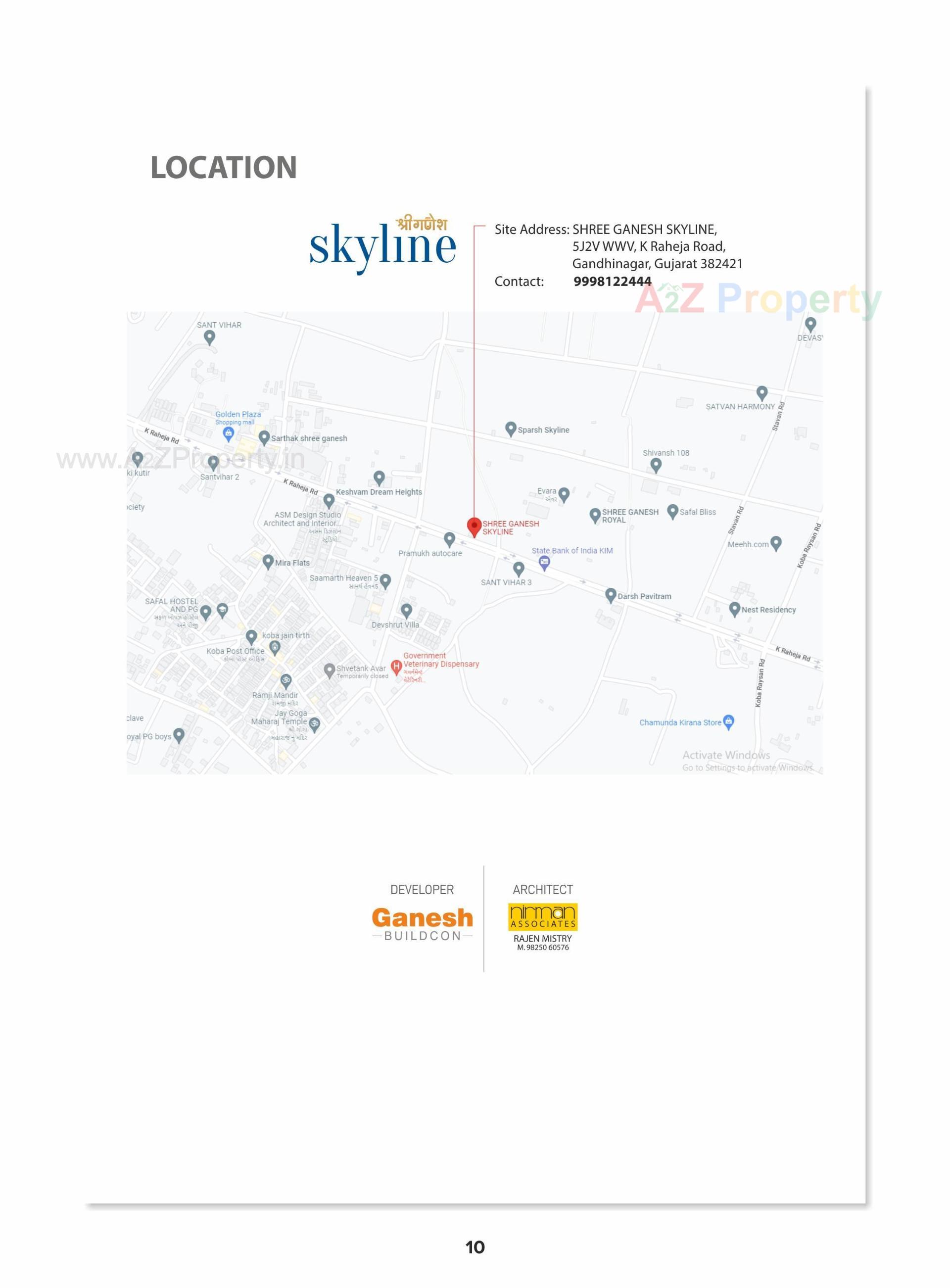  of real estate project Shree Ganesh Skyline located at Koba, Gandhinagar, Gujarat