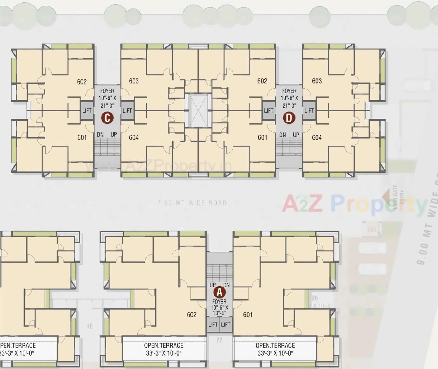 Layout of real estate project Shree Hari located at Gandhinagar, Gandhinagar, Gujarat