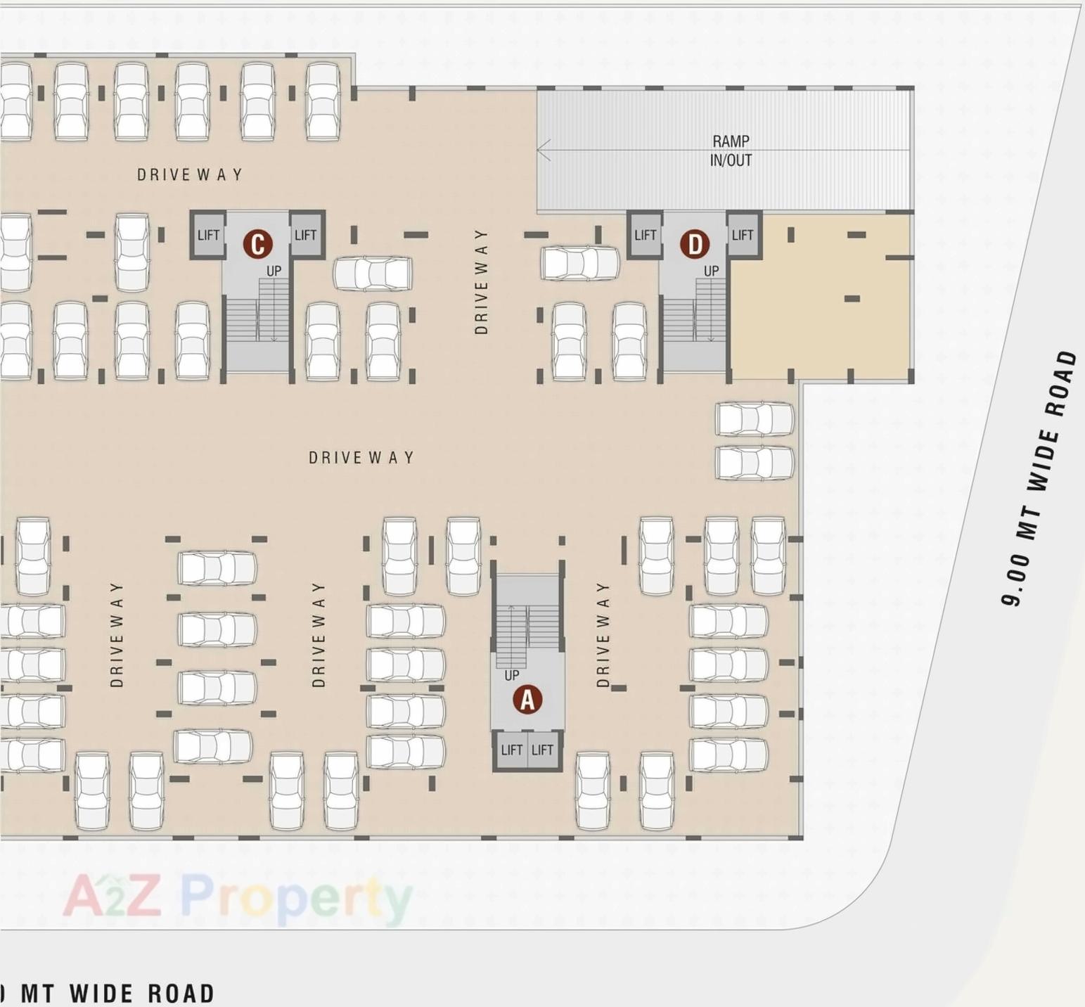 Layout of real estate project Shree Hari located at Gandhinagar, Gandhinagar, Gujarat