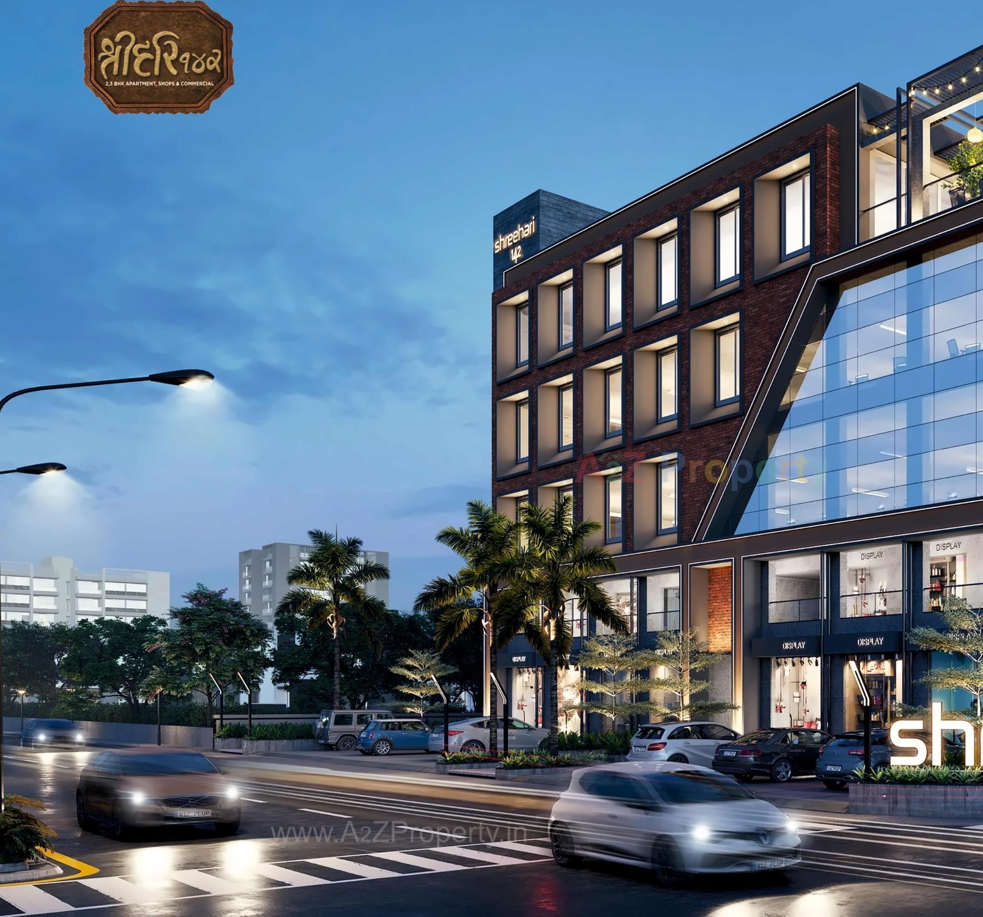 3D Elevation of real estate project Shree Hari located at Gandhinagar, Gandhinagar, Gujarat