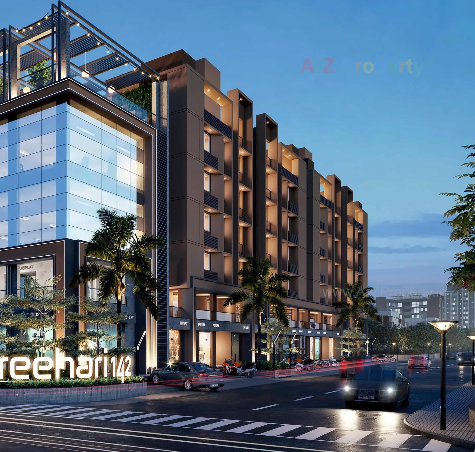 3D Elevation of real estate project Shree Hari located at Gandhinagar, Gandhinagar, Gujarat