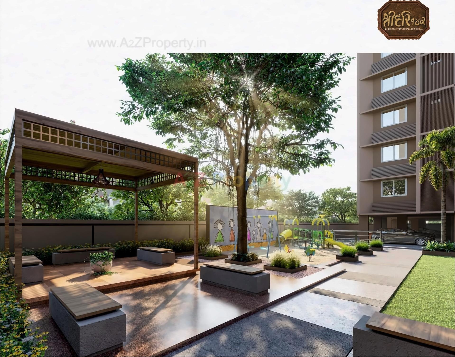 3D Elevation of real estate project Shree Hari located at Gandhinagar, Gandhinagar, Gujarat