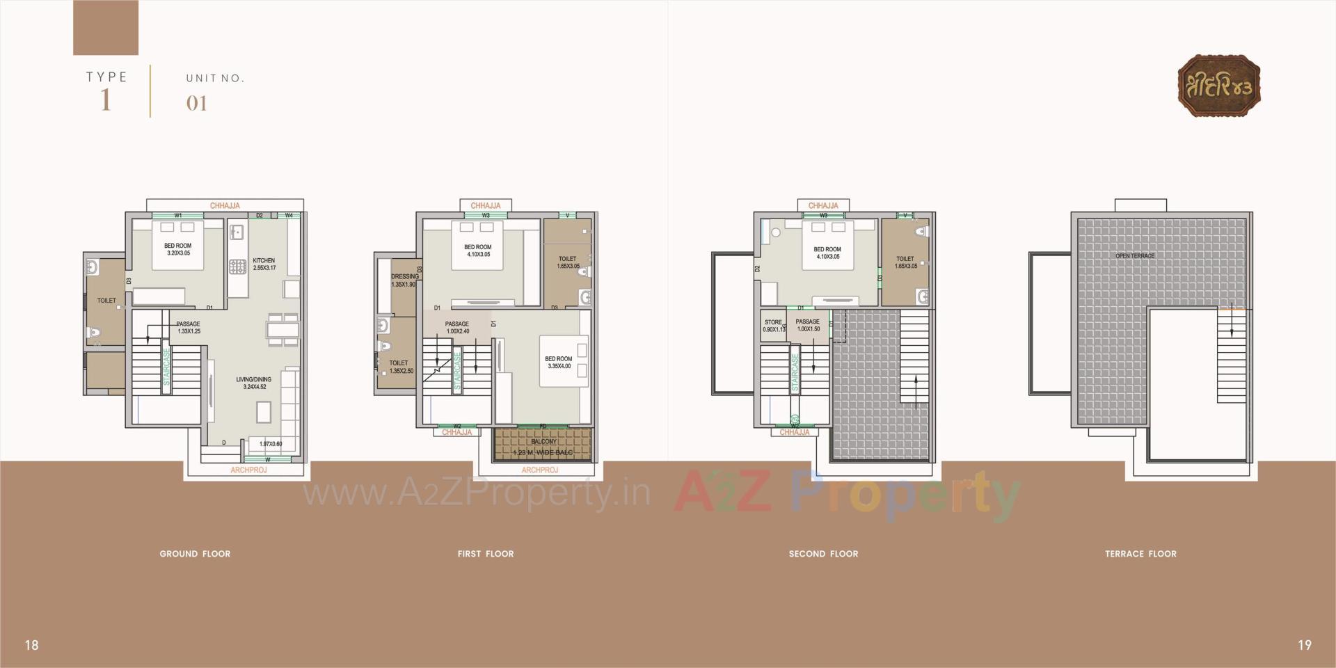 Layout of real estate project Shree Hari located at Dehgam, Gandhinagar, Gujarat